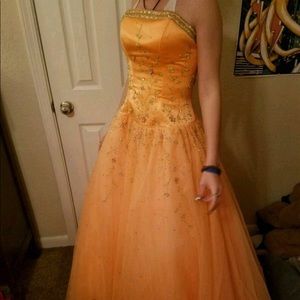 Strapless prom dress